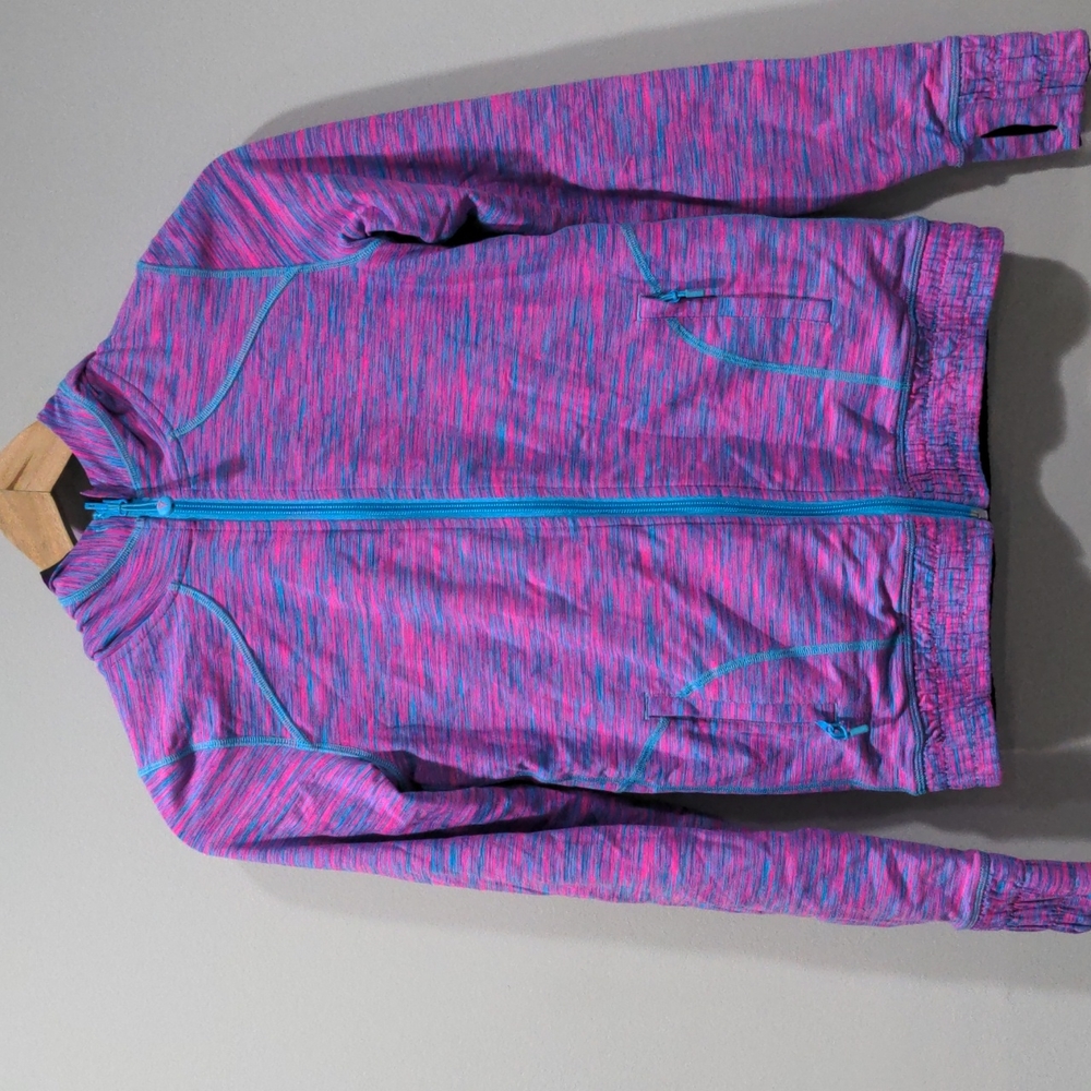 Ivivva Twice the Fun Reversible Full Zip Hooded Jacket Girls 14 - Picture 1 of 11
